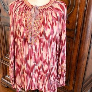 Sundance Crimson and Rose Tunic